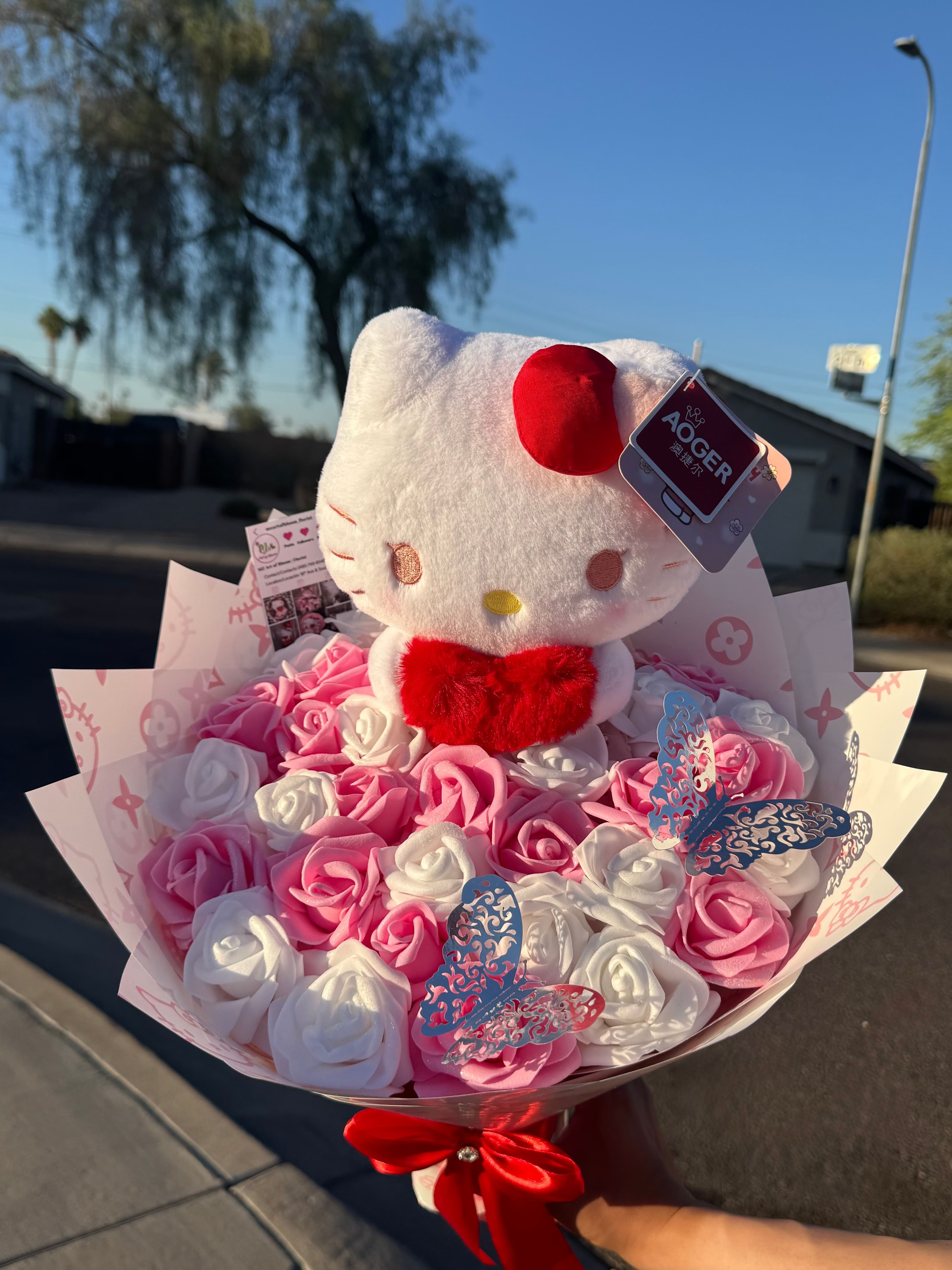 Blush Pink Hello Kitty Bouquet - photo 1