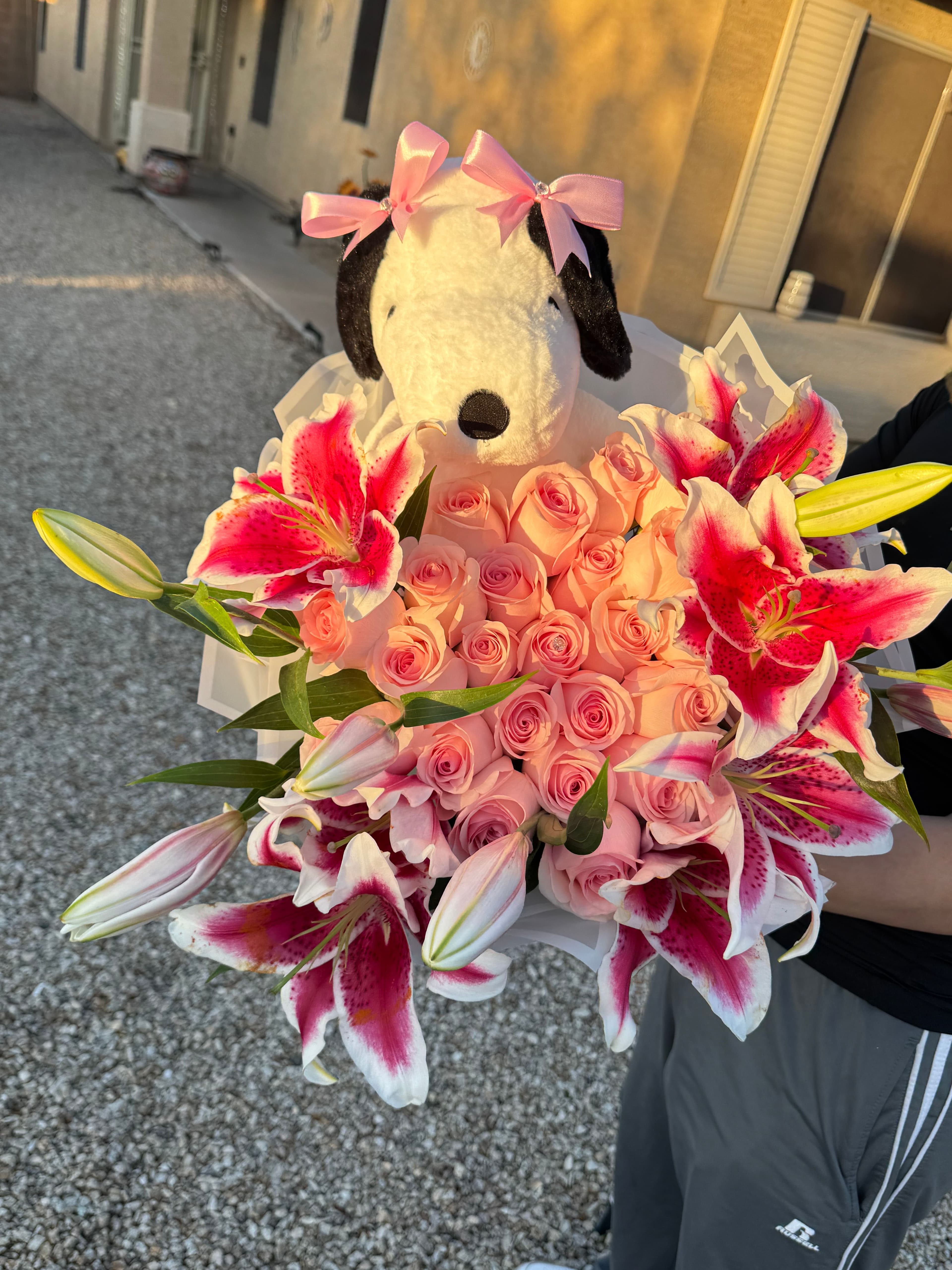 Snoopy Roses and Lilies - photo 2