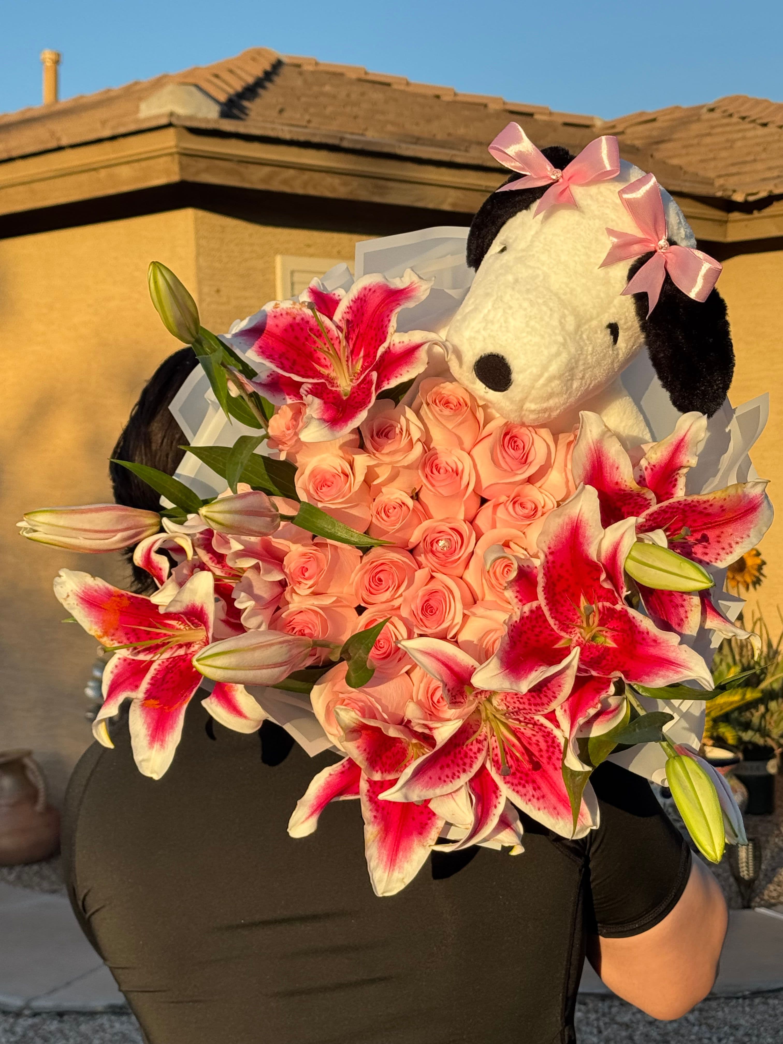 Snoopy Roses and Lilies - photo 1