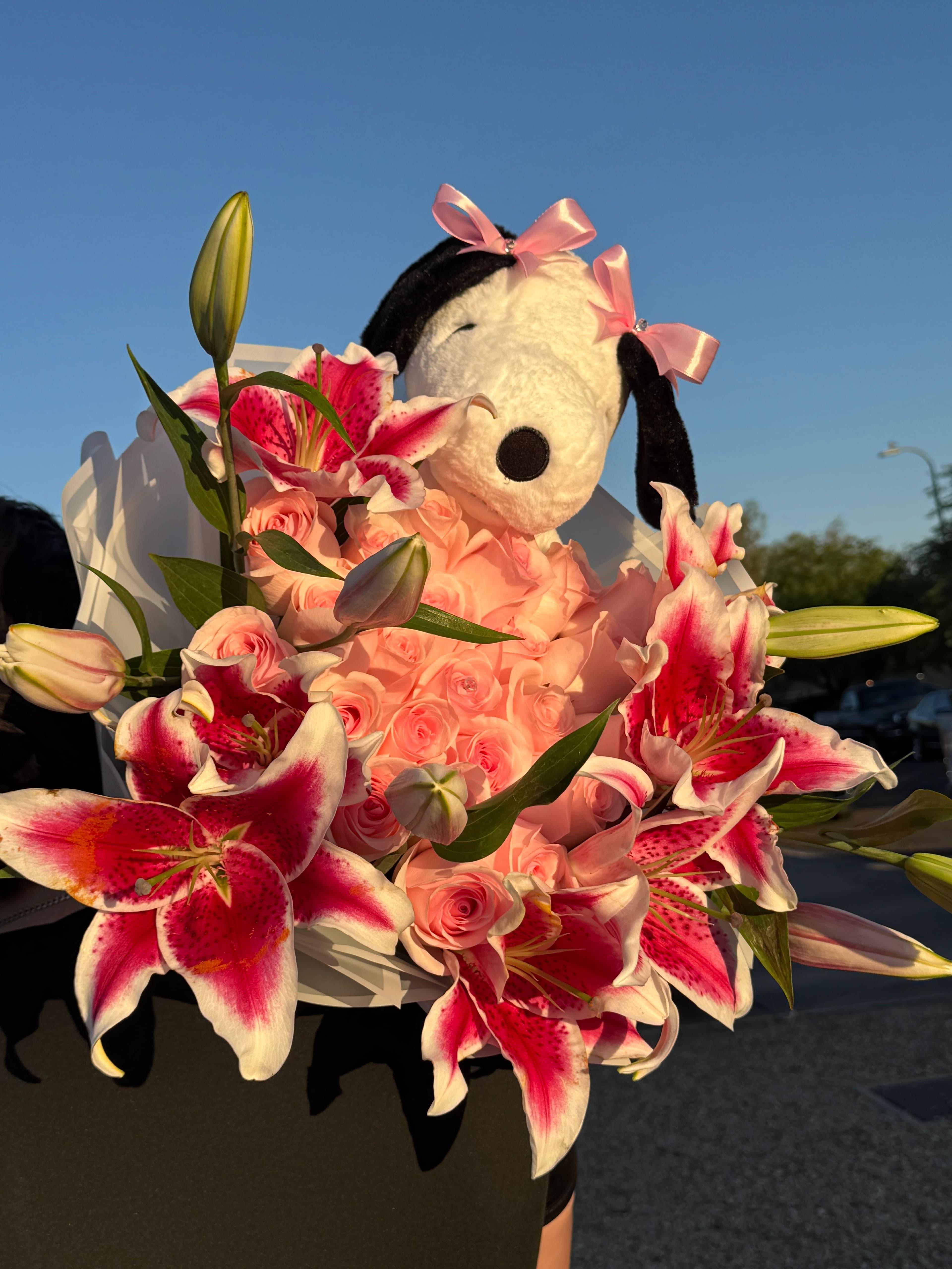 Snoopy Roses and Lilies - photo 3