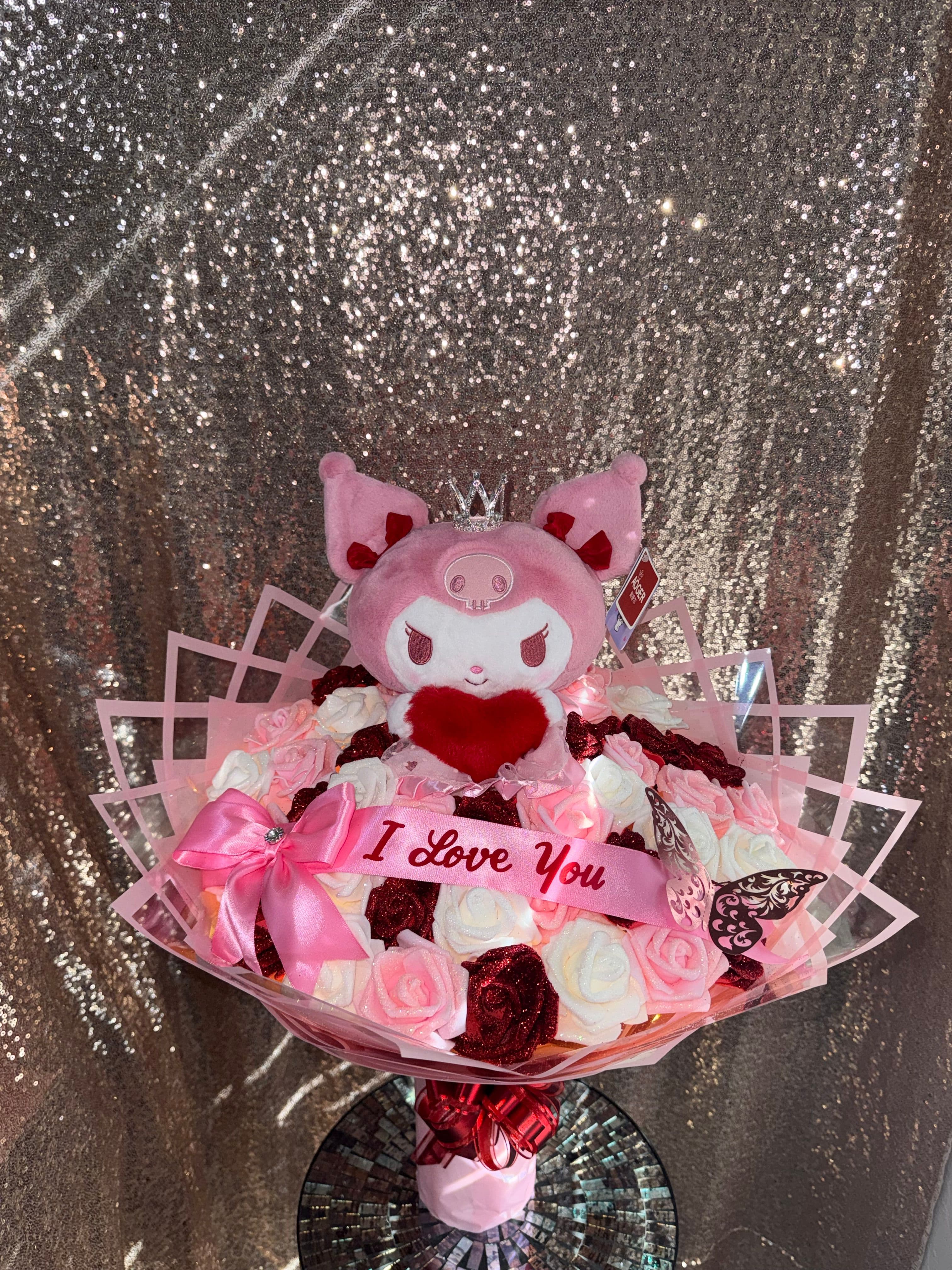 Red, Pink, White Kuromi Bouquet - photo 1