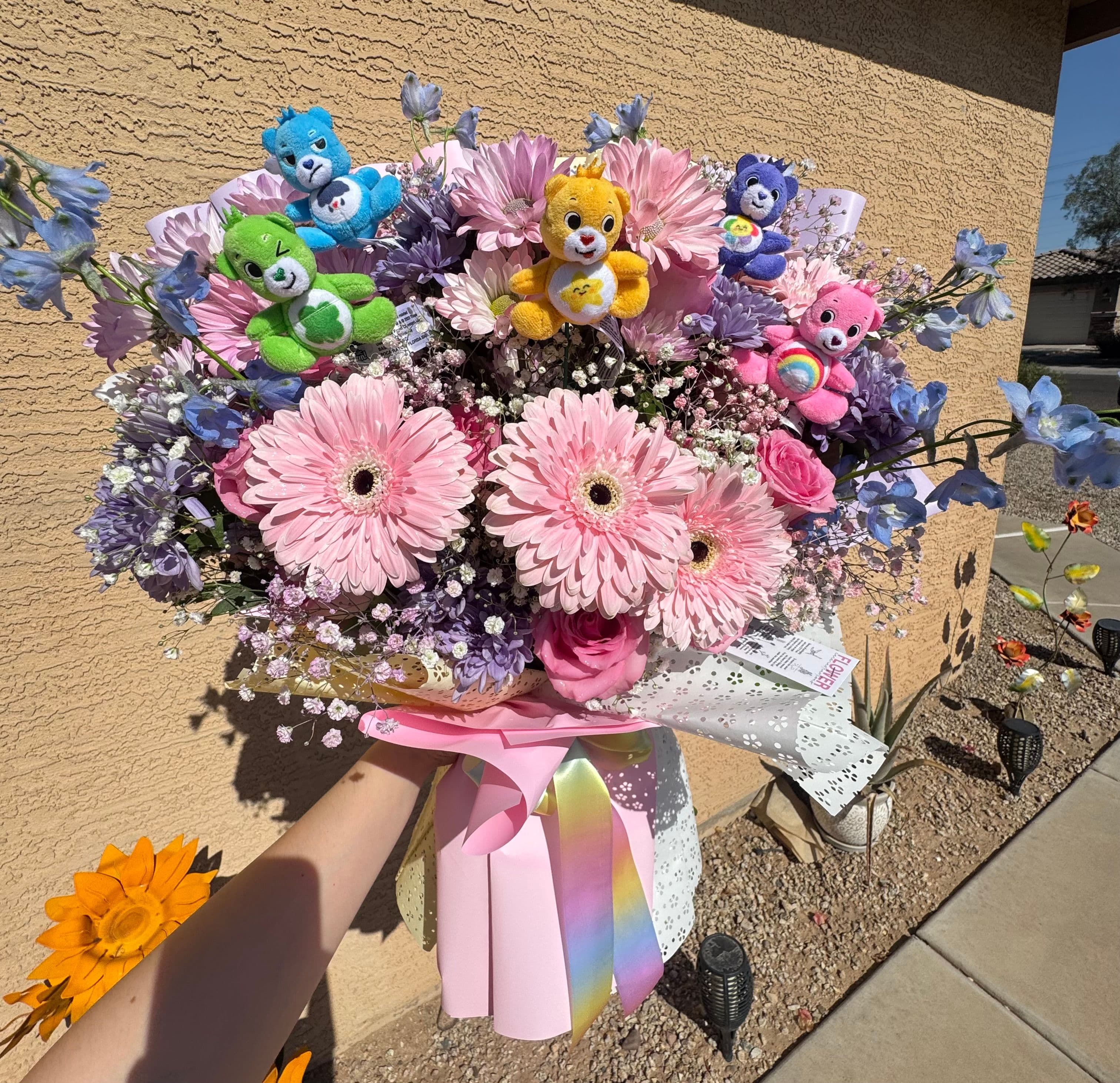 Care Bears Theme Flower Bouquet Mix Blooms - photo 2