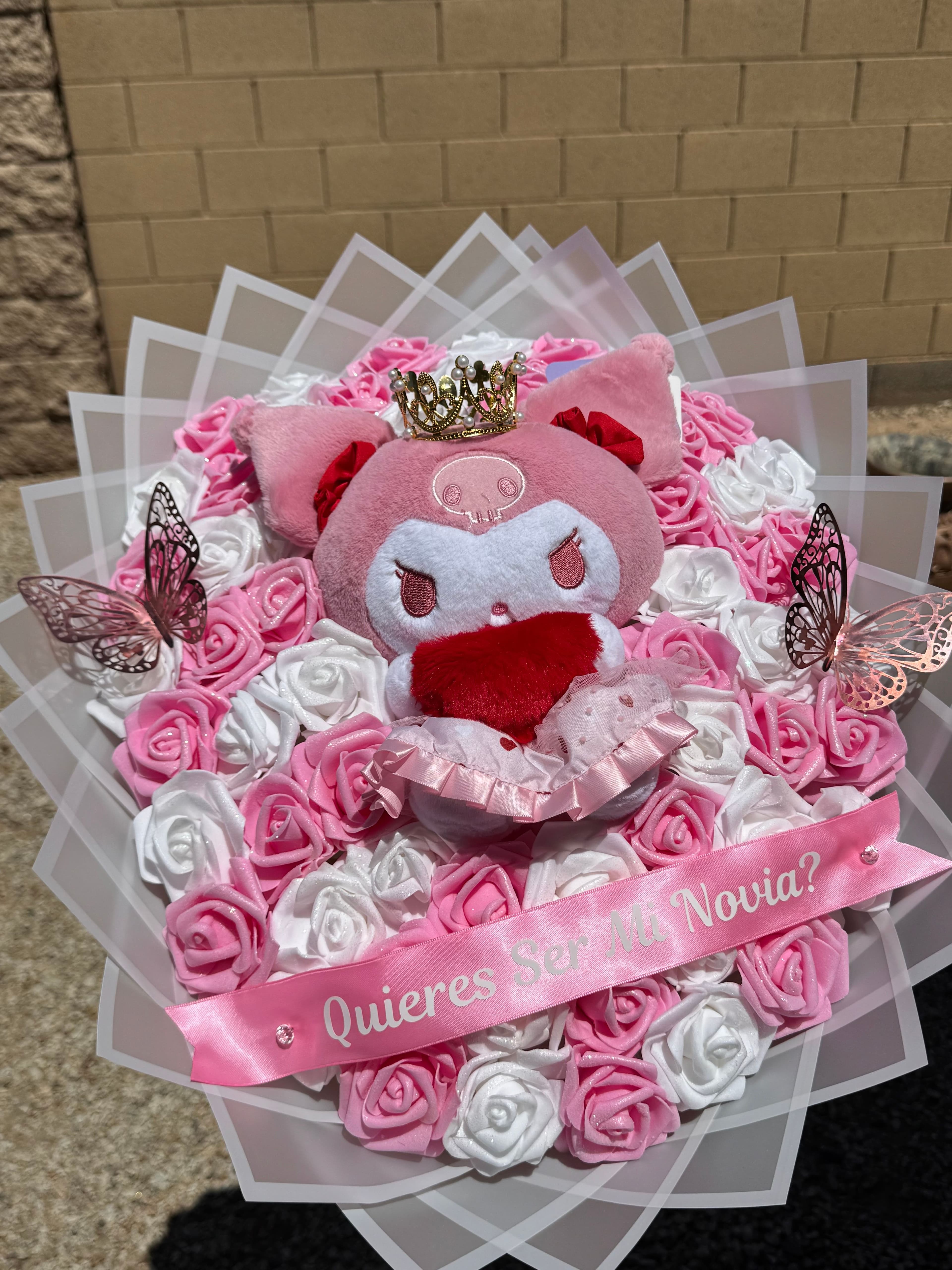 Kuromi Pretty Pink 50 Rose Bouquet - photo 1