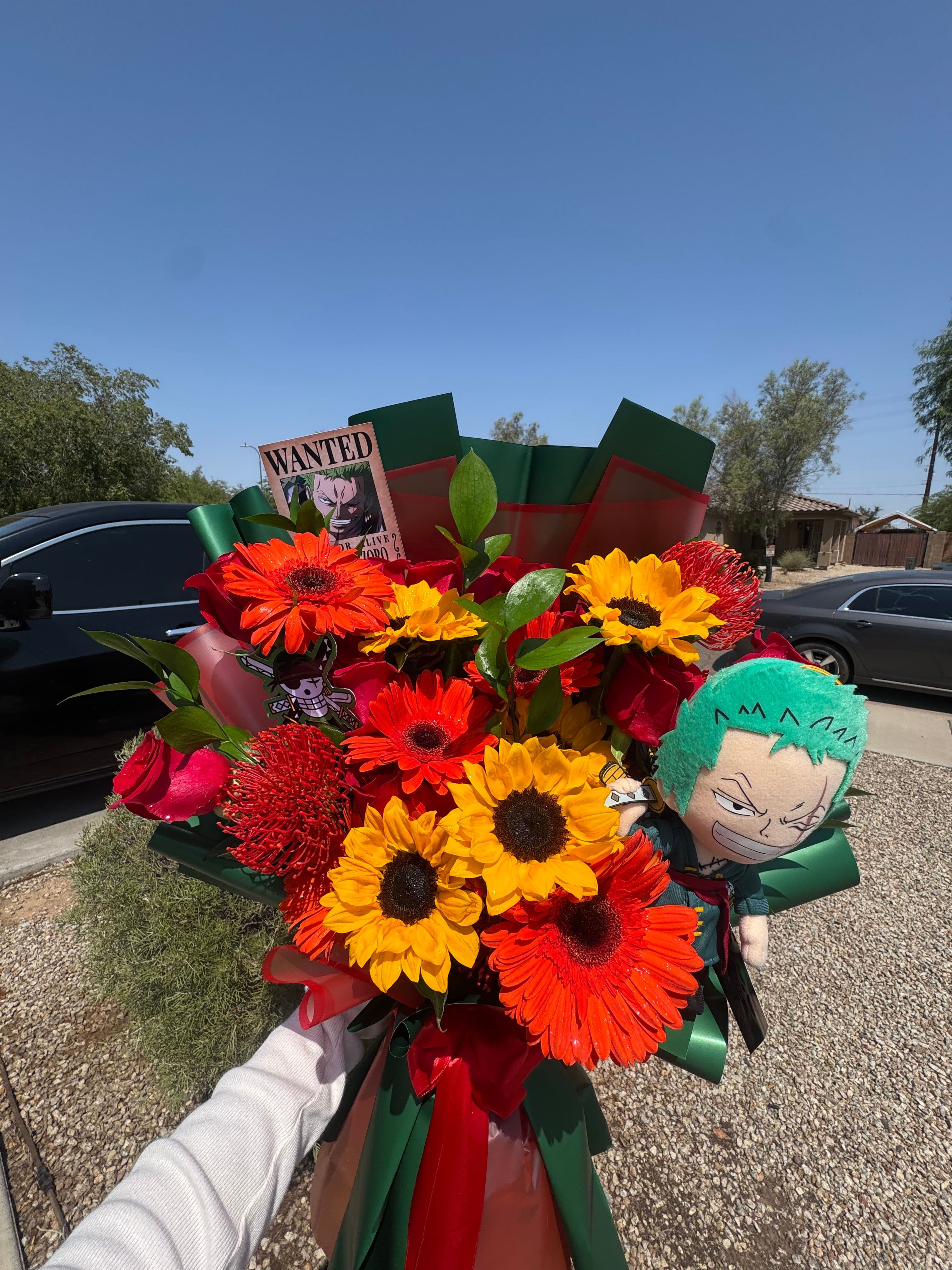 Zoro One Piece Flower Bouquet Anime - photo 3